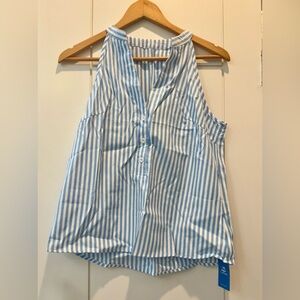 Cupshe, Striped V-Neck Buttoned Top
XS/Blue
